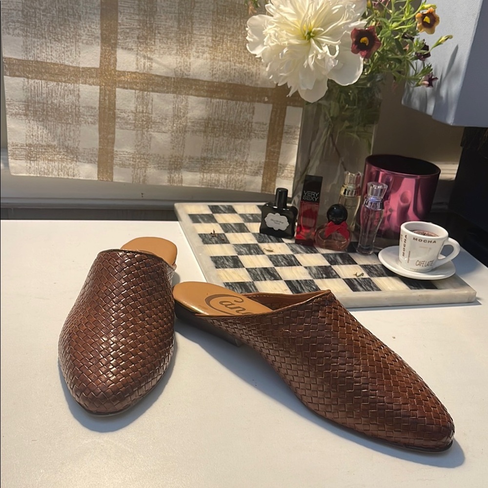 Candie's Brown Woven Loafers
